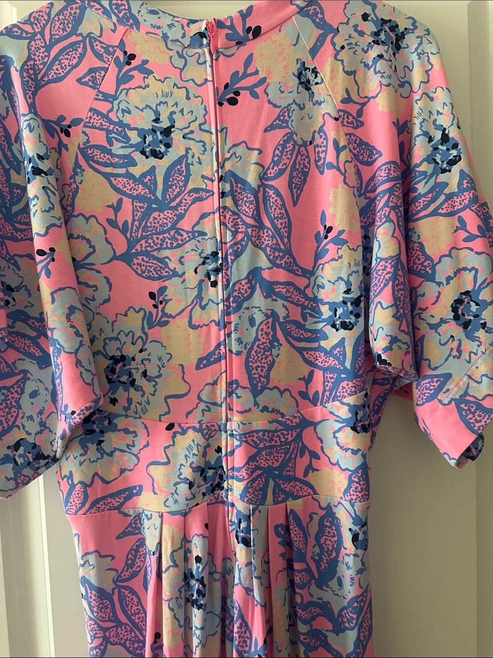 Lilly Pulitzer Blue and Pink Wysteria Maxi Dress. - Picture 6 of 7